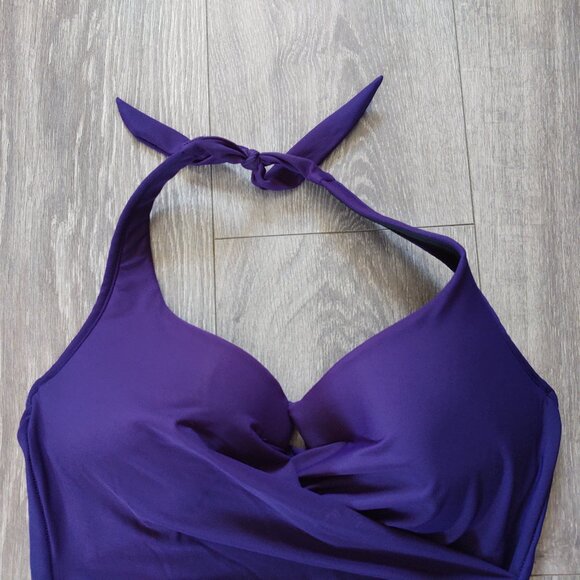 MagicSuit Halter Top with Notch One Piece Swimsuit - Picture 3 of 11